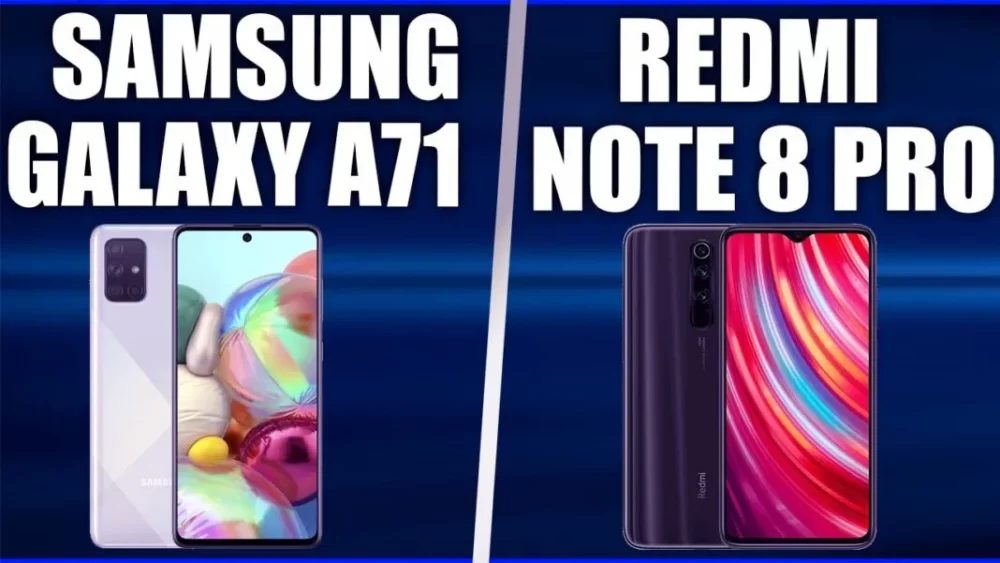 Galaxy A71 vs Redmi Note 8 Pro